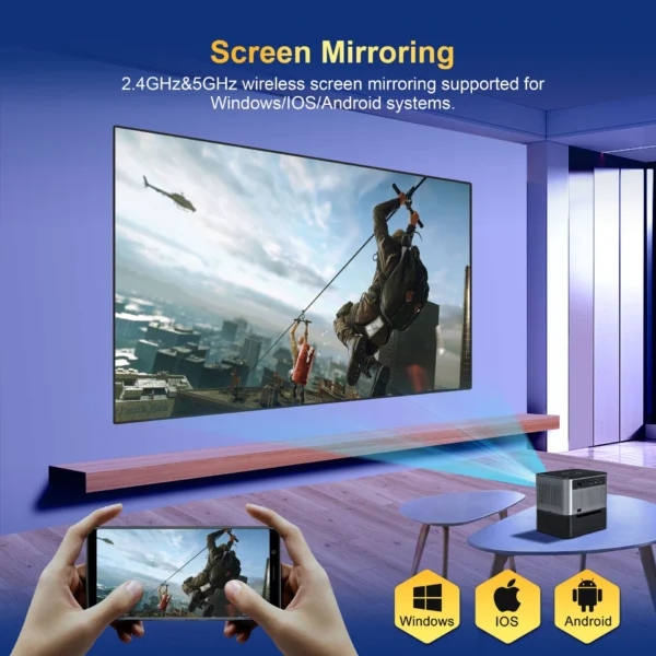 Mini Projector for Office and Home Use 720p Brightness 150Ansi