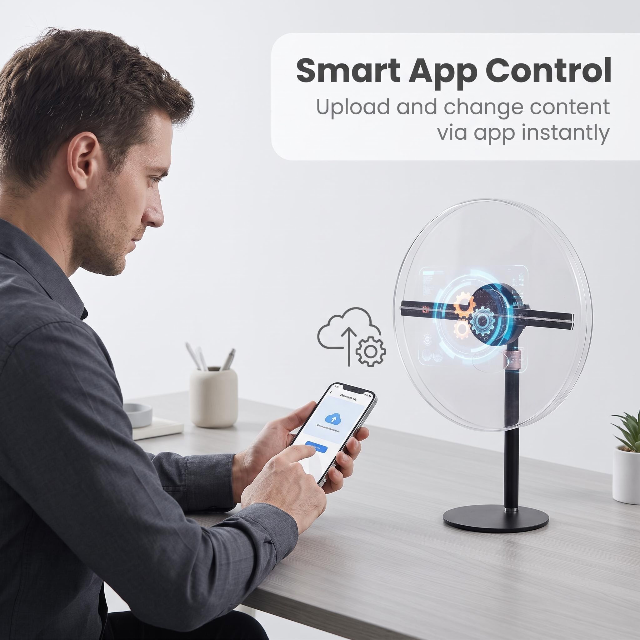 Wiilala 11.81" 3D Hologram Fan with WiFi and HD LED Display