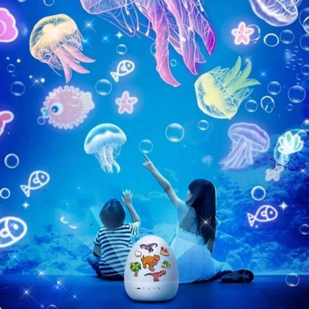 Starry Sky Dinosaur Egg Projector Night Lamp Toy