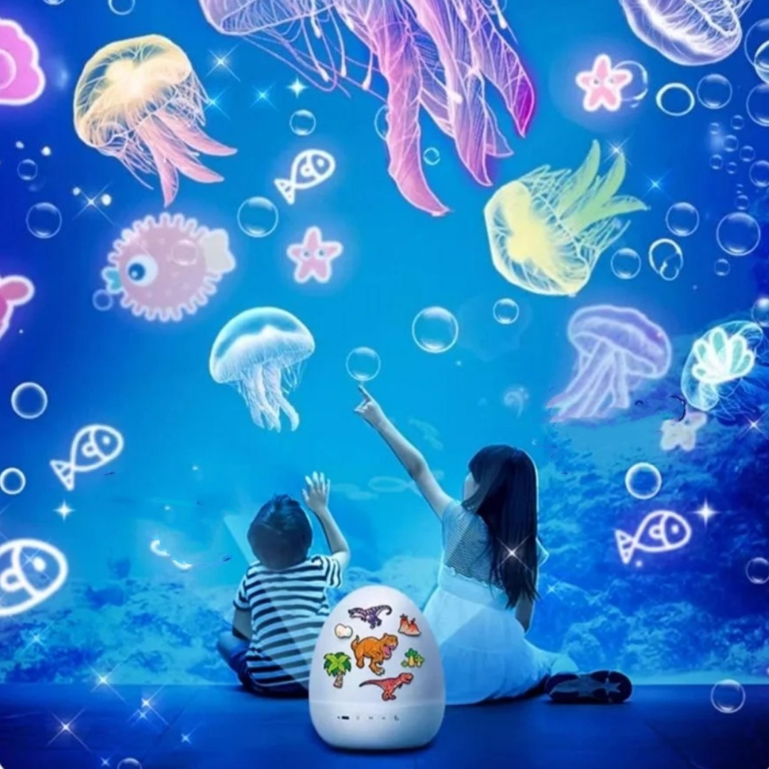 Starry Sky Dinosaur Egg Projector Night Lamp Toy