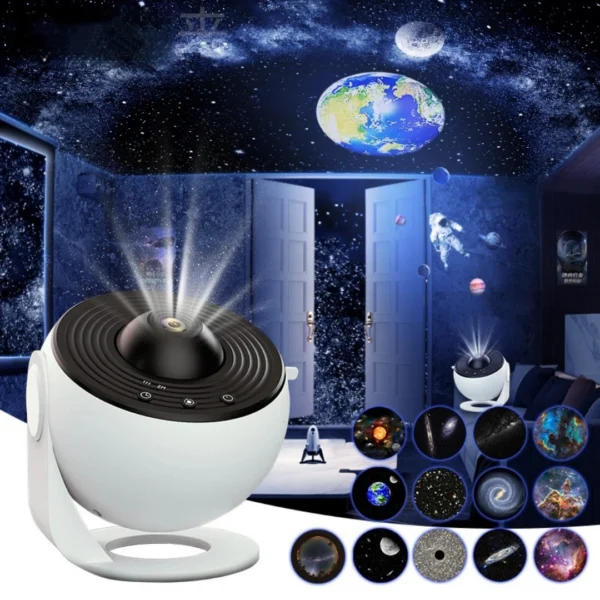 Globe Galaxy Starry Sky Atmosphere Light with 13 Film Sets