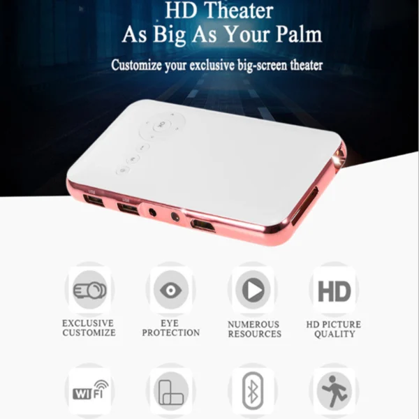 M6S Portable Smart DLP Android Projector with 32GB Memory