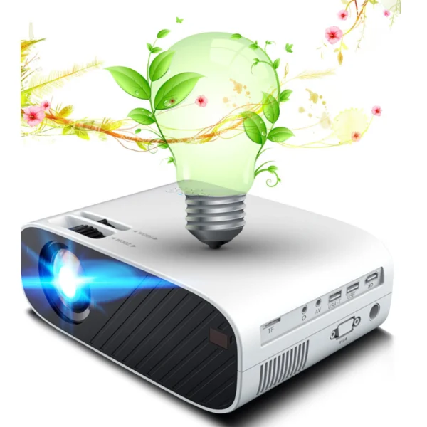 New Portable Smart Projector 1080p Wireless 4K Compatible