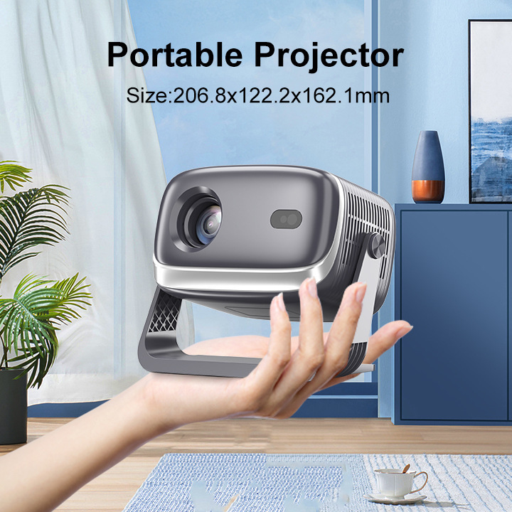 1080P Auto-Focus Portable Projector for Home and Office