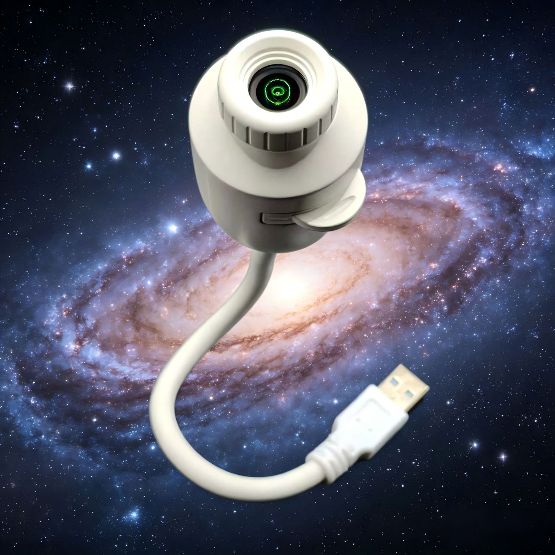 Car USB Starry Sky Projection Lamp with Replaceable Slides