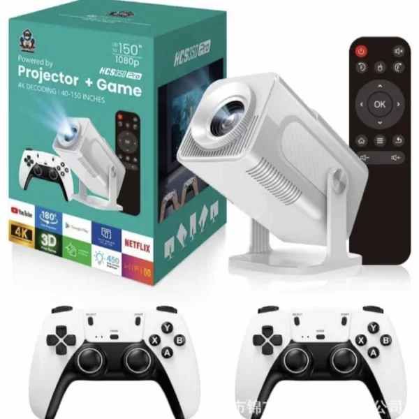 HCS350PRO 1080p 2-in-1 HD Video 4K Projection Game Machine