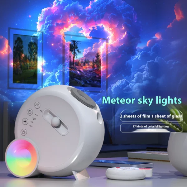 Star Light Projector with Focusing Atmosphere Lamp