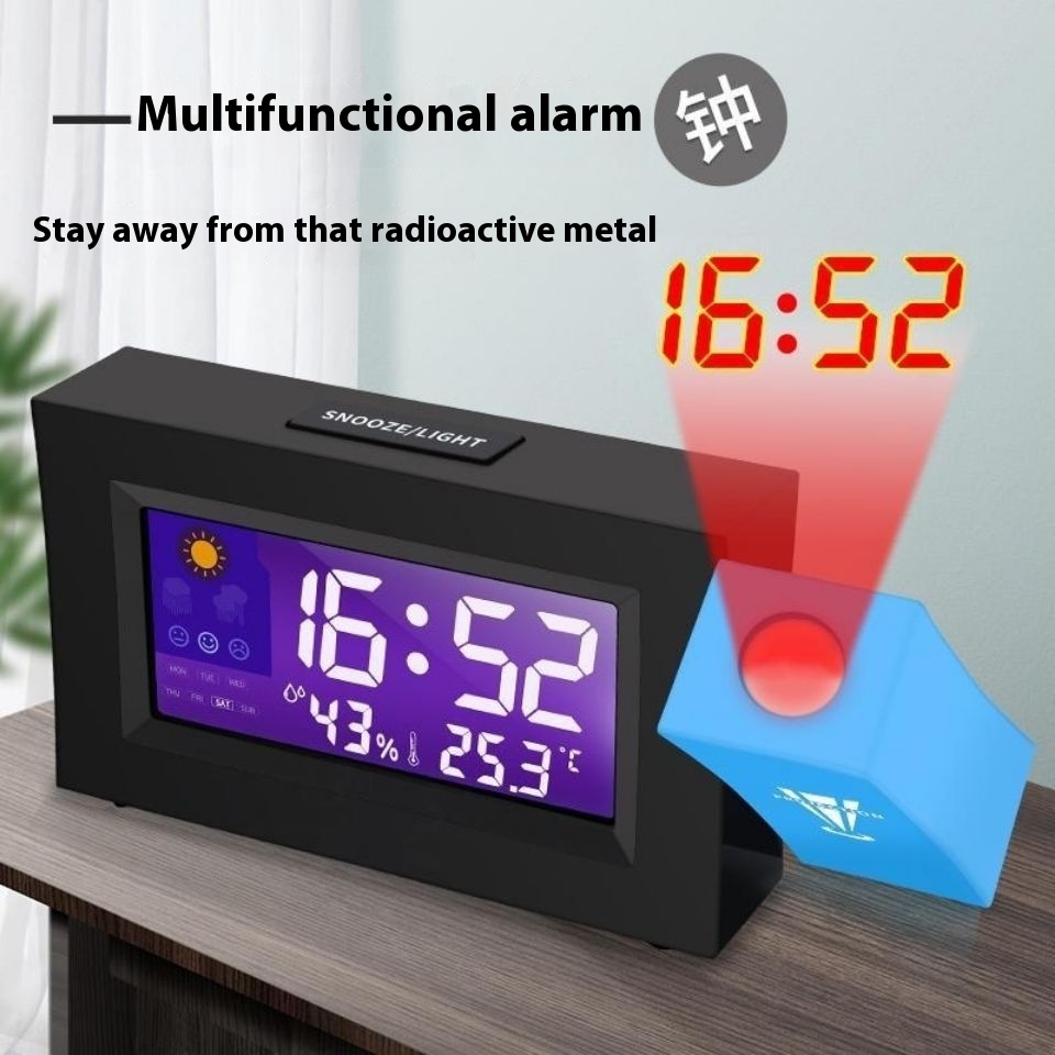 Electronic Color Screen Weather Forecast Projection Clock