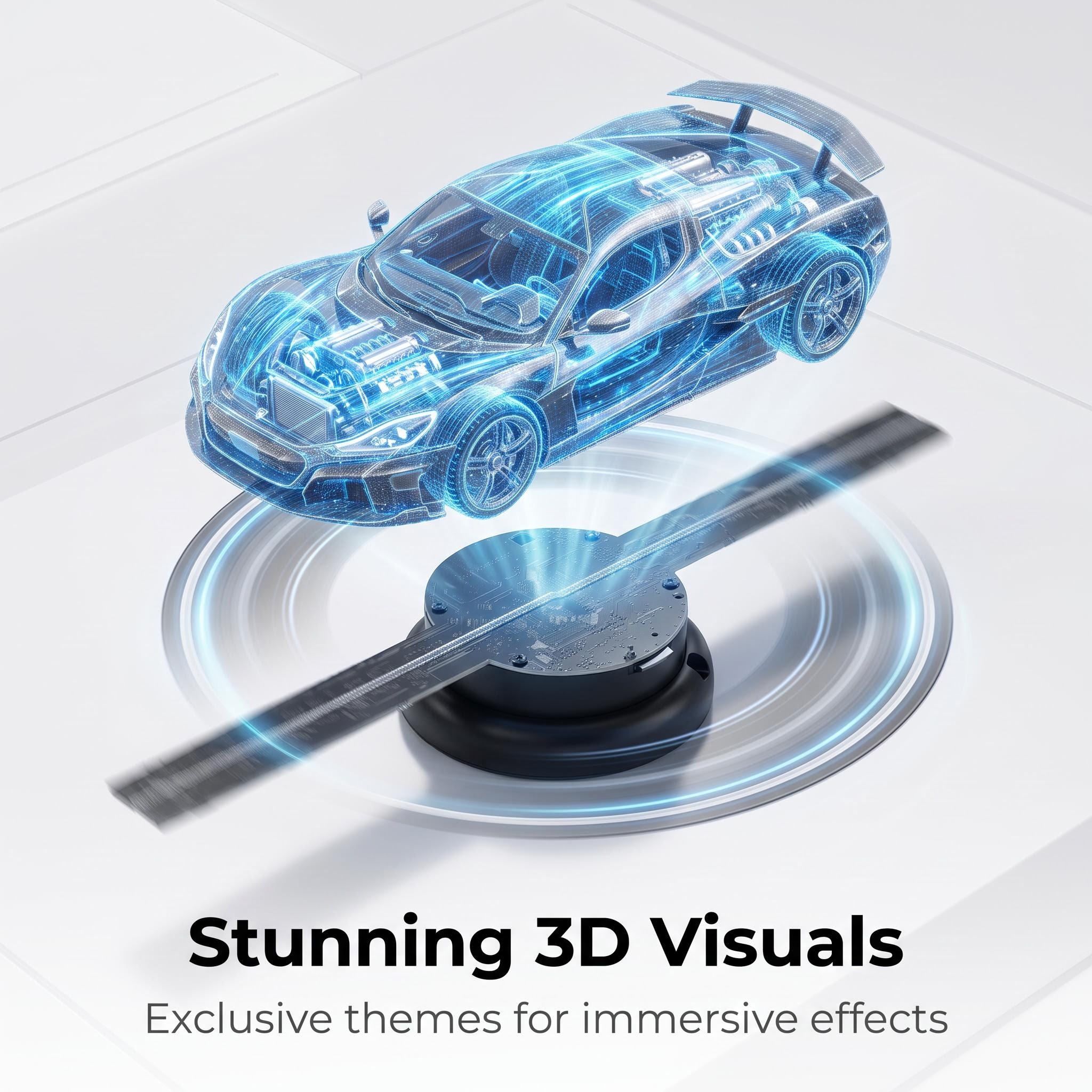 Wiilala 3D Hologram Fan with 224 LED Lights and WiFi