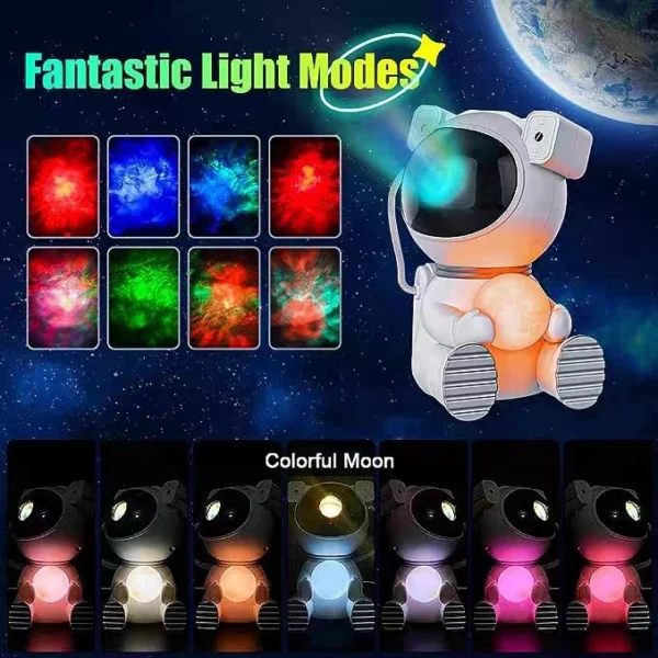 Astronaut Starry Sky Projection Lamp with Northern Lights