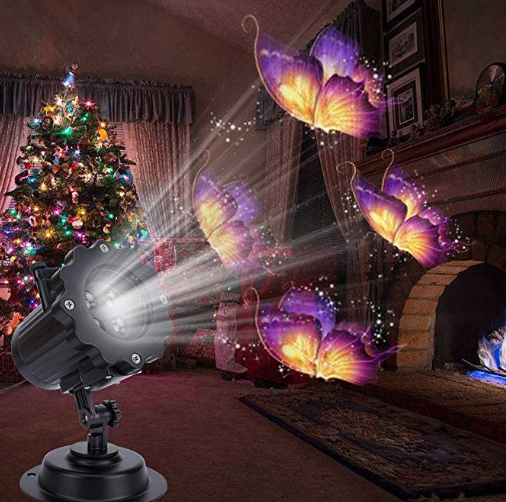 Outdoor LED Laser Projector Light with 12 Holiday Slides