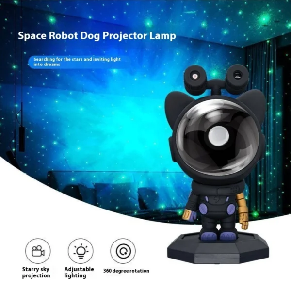 Cosmo Dog Starry Sky Projection Lamp USB Ambience Light