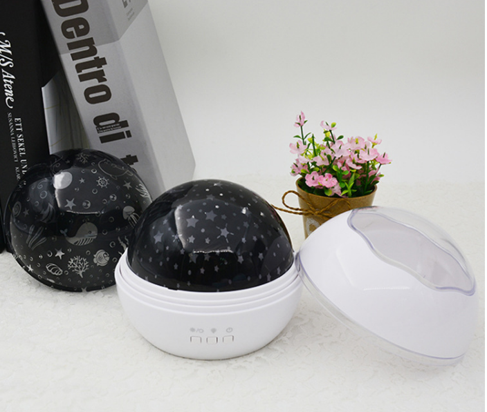 Starry Sky Rotating Ocean Projection Night Light