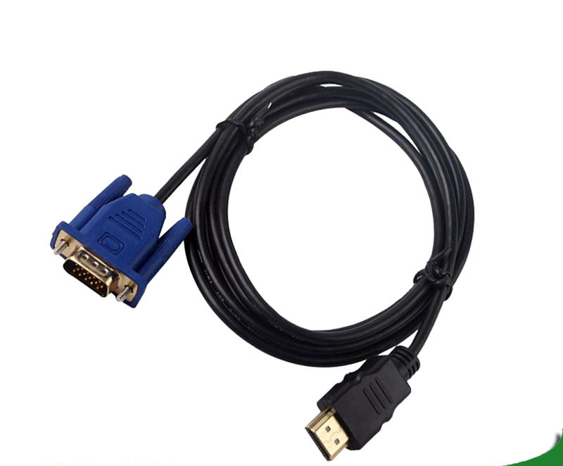 1.8m HDMI to VGA Adapter Cable for Computer Projector