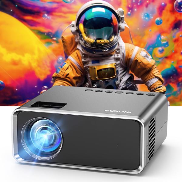 1080P WiFi Bluetooth Portable Projector 12000 Lumens