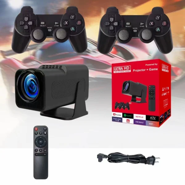 HD Wireless Game Machine Projector with Screen Handle