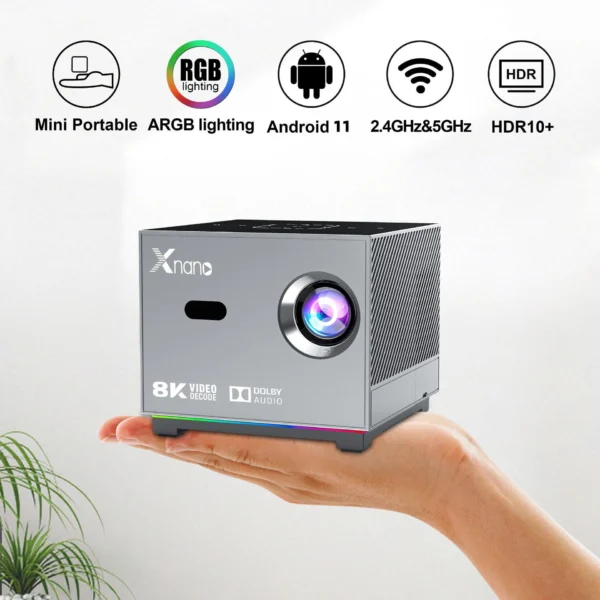 Mini Projector for Office and Home Use with 720p HD