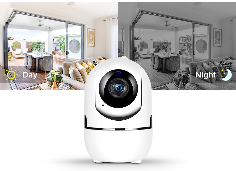 1080P Auto Tracking Home Security Camera with US EU UK Plug