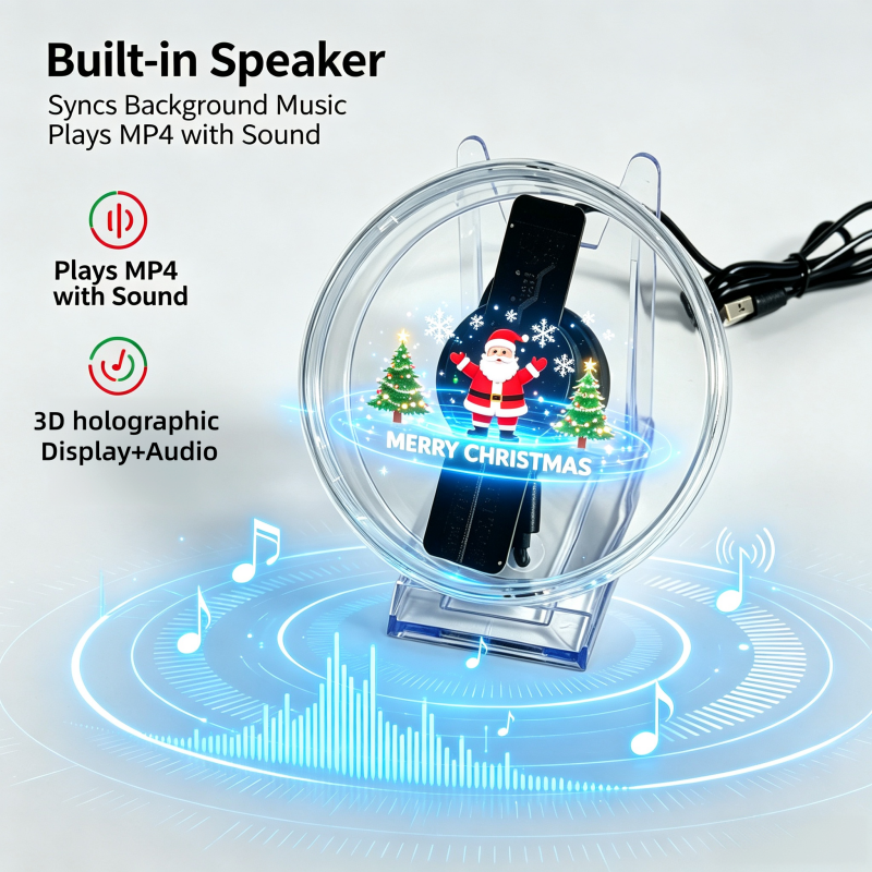 Wiilala 4.72 Inch 3D Holographic Fan with WiFi & Bluetooth