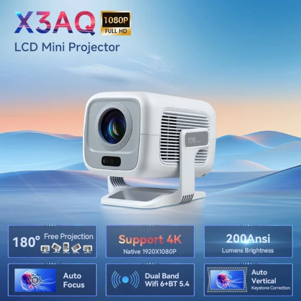 X3AQ Autofocus 1080P HD Projector with 4K Support