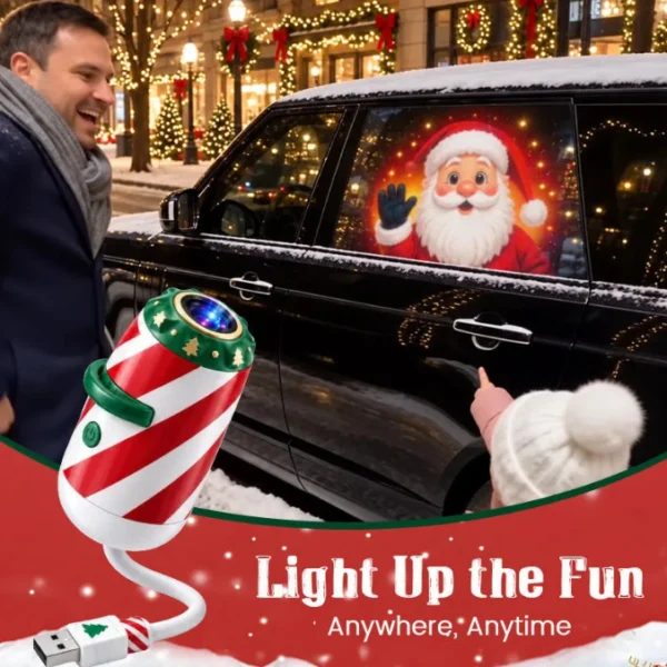 Merry Christmas Car Projector Light with Multiple Patterns