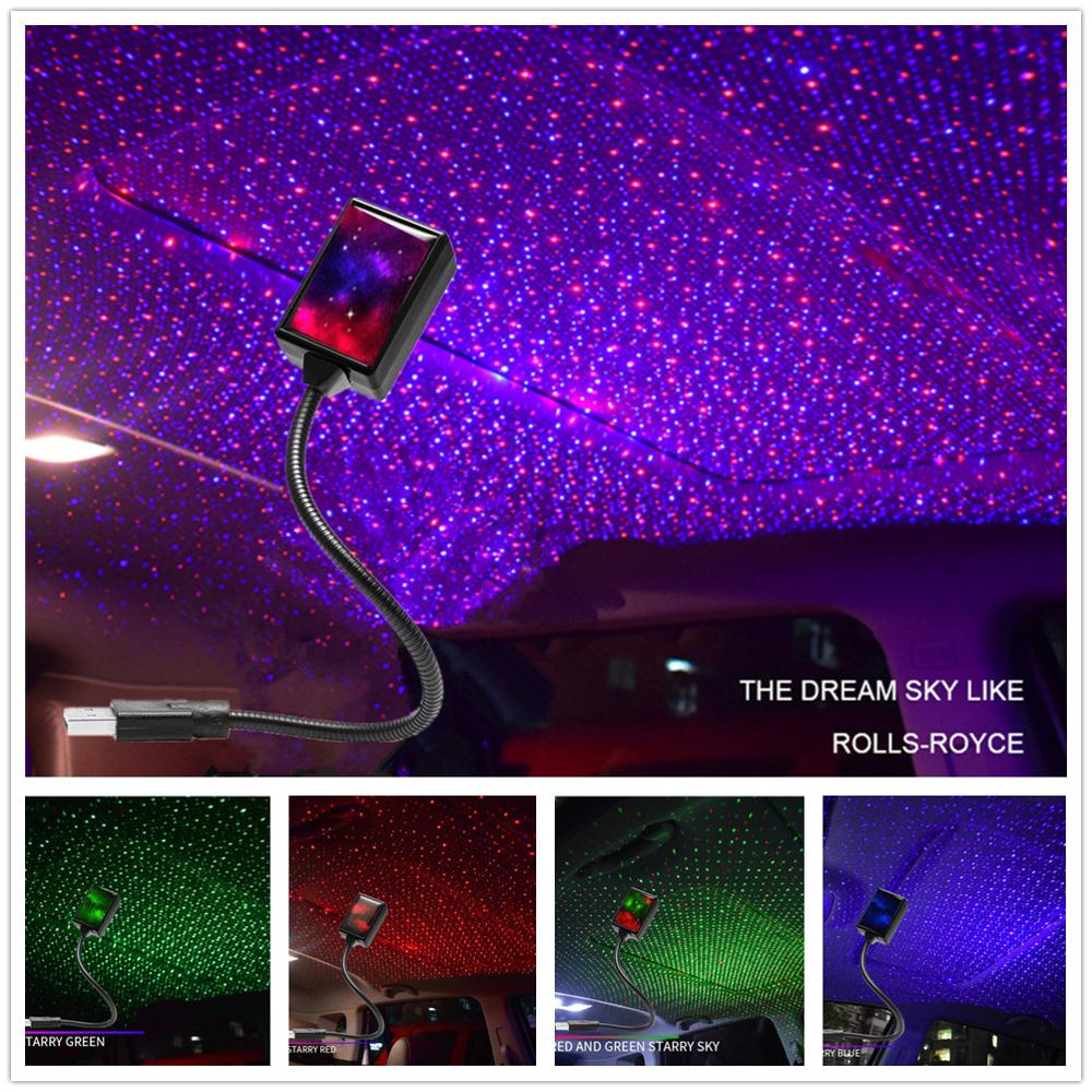 Star Light USB LED Projector for Car Interior Ambience