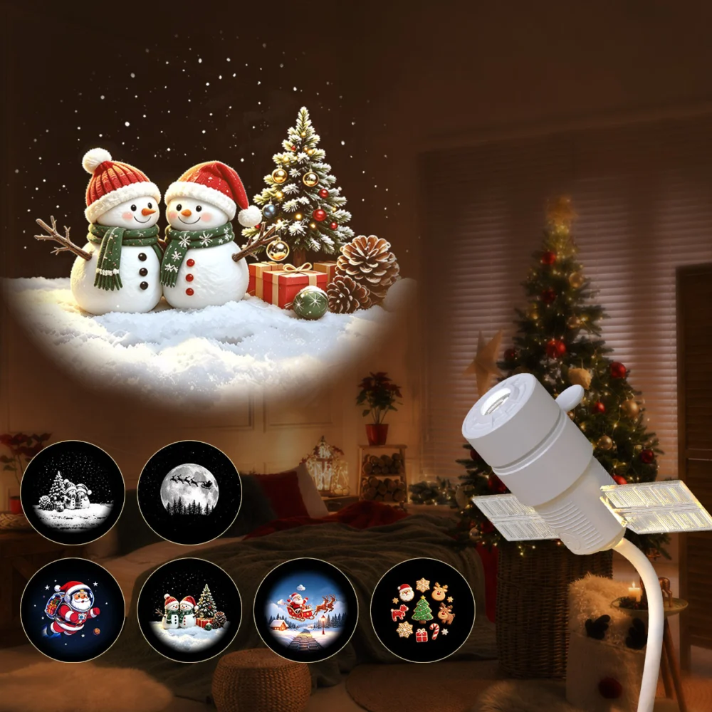 Christmas Starry Sky USB Projector with 16 Films