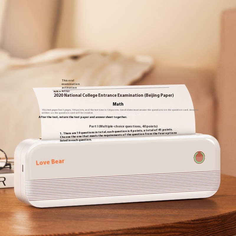 Ailixiong P40 Mini Ink-Free Portable A4 Thermal Printer