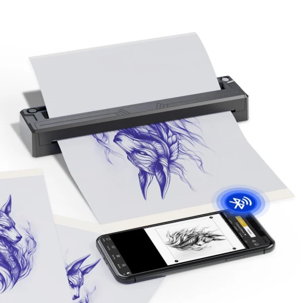 12pc M8 HD Inkless Thermal Tattoo Transfer Printer