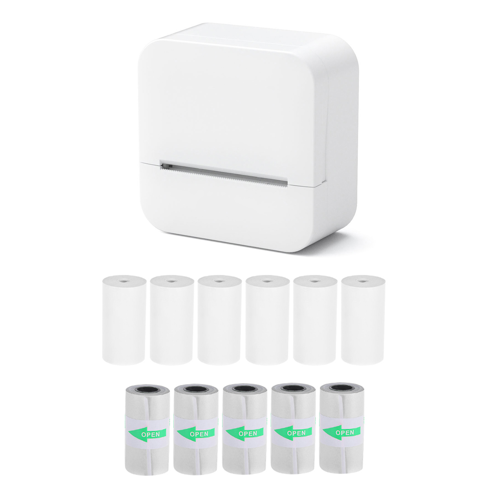 57mm Bluetooth Thermal Label Printer with Sticker Rolls