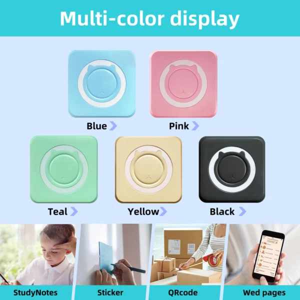 Pocket Mini Bluetooth Thermal Label Printer for Students