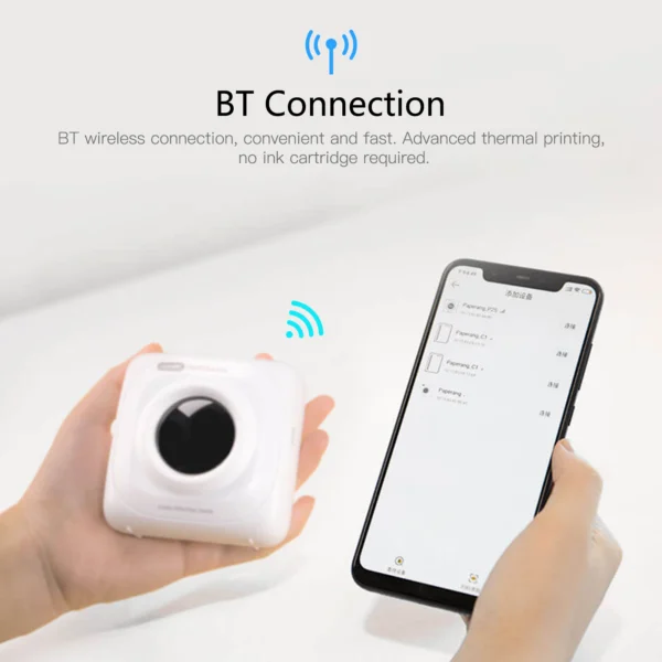 Pocket Bluetooth Thermal Label Printer Portable Home Use
