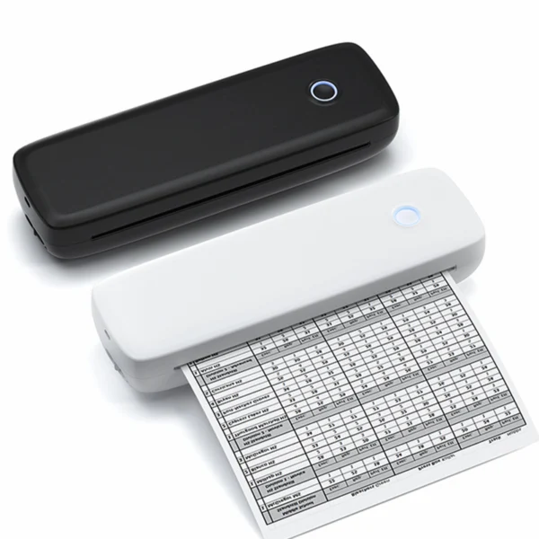 Compact A4 Portable Inkless Bluetooth Thermal Printer