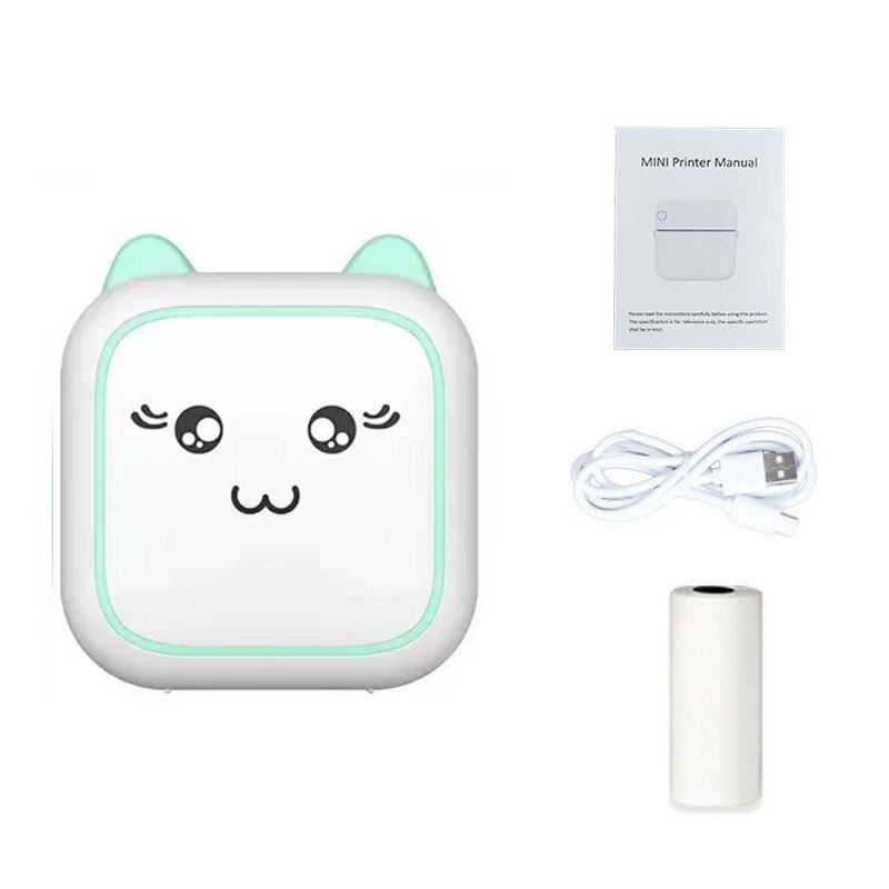 Portable Mini Bluetooth Thermal Printer with Built-in Battery