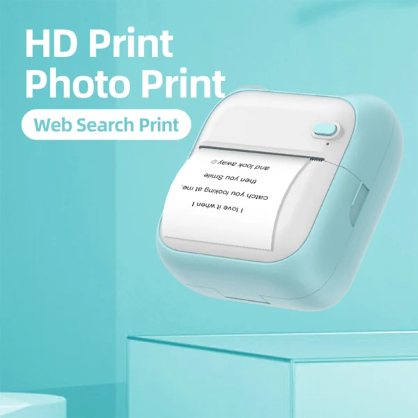 Mini Pocket Bluetooth Thermal Printer for Students and Home