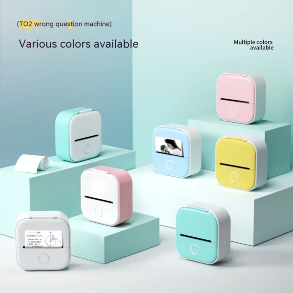 Portable Mini Thermal Label Printer Bluetooth Compatible