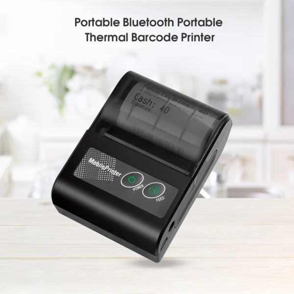 Portable Bluetooth Thermal Printer for Convenience Stores