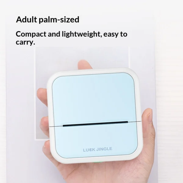 Portable Bluetooth Thermal Barcode Label Printer with Labels