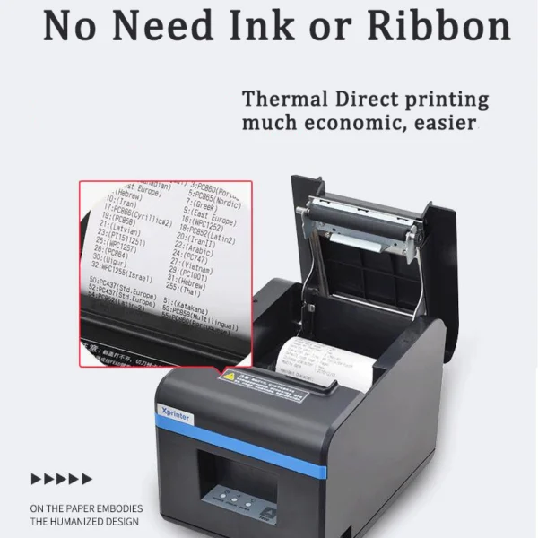 Small Thermal Ticket Printer for Kitchen and Restaurant Use