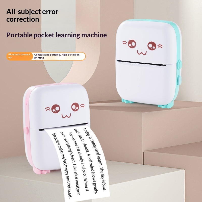 Portable Thermal Mini Printer for Kids - Compact & USB-C