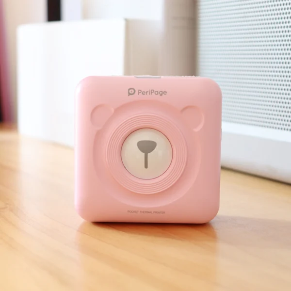 Portable Mini Thermal Label Printer with Rechargeable Battery