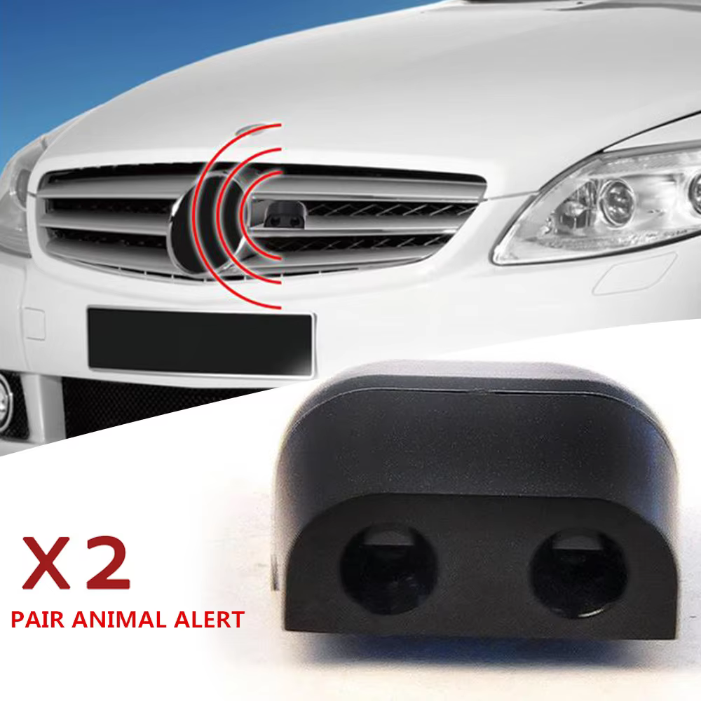 2x Car Grille Mounted Animal Whistle Repeller
