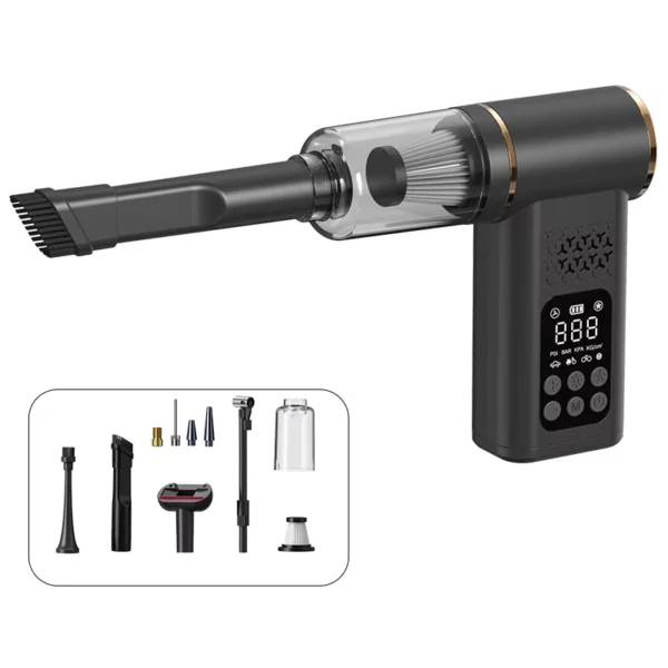 Wireless 2-in-1 Car Vacuum Cleaner and Tire Inflator