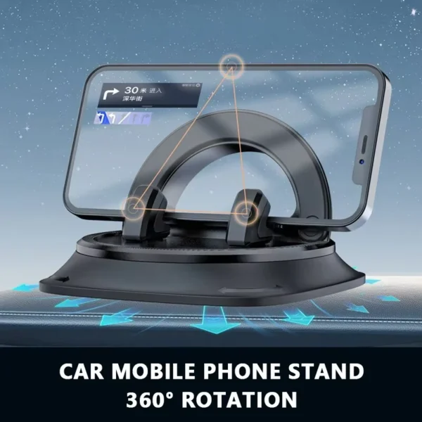 SEAMETAL Anti Slip Car Phone Mount with 360° Rotation