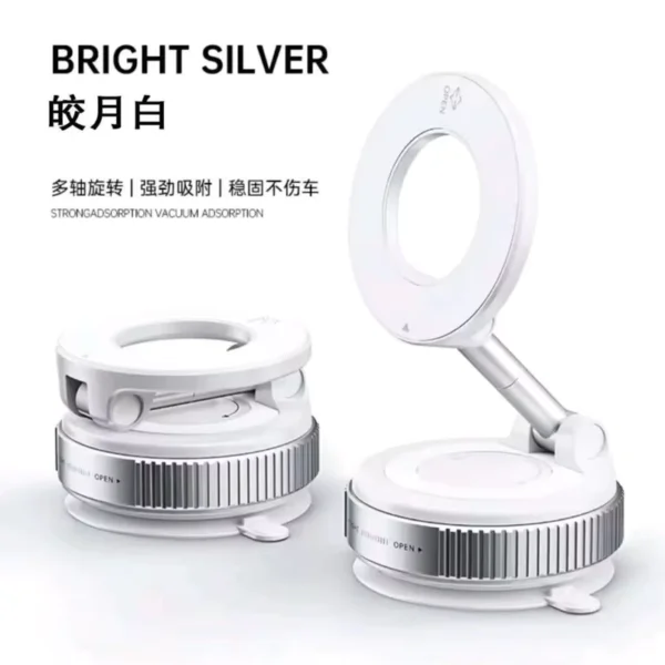 360° Rotating Magnetic Car Phone Holder with Suction Cup