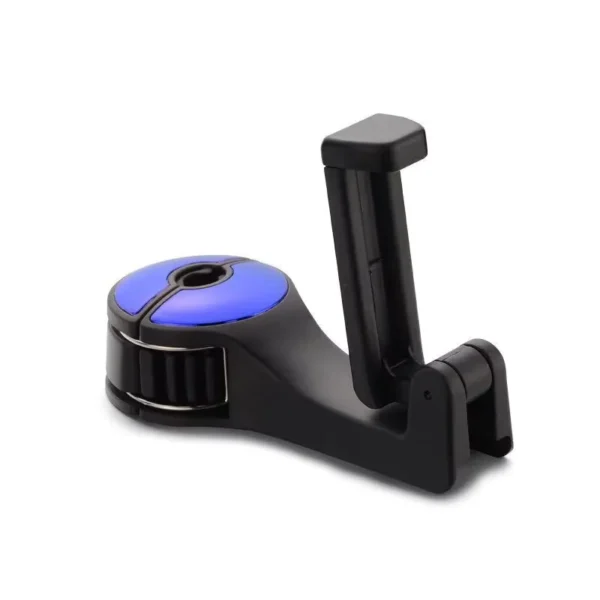 2-in-1 Hidden Car Headrest Phone Holder and Hook