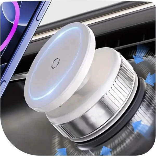 Vacuum Magnetic Car Phone Mount with 360° Rotation