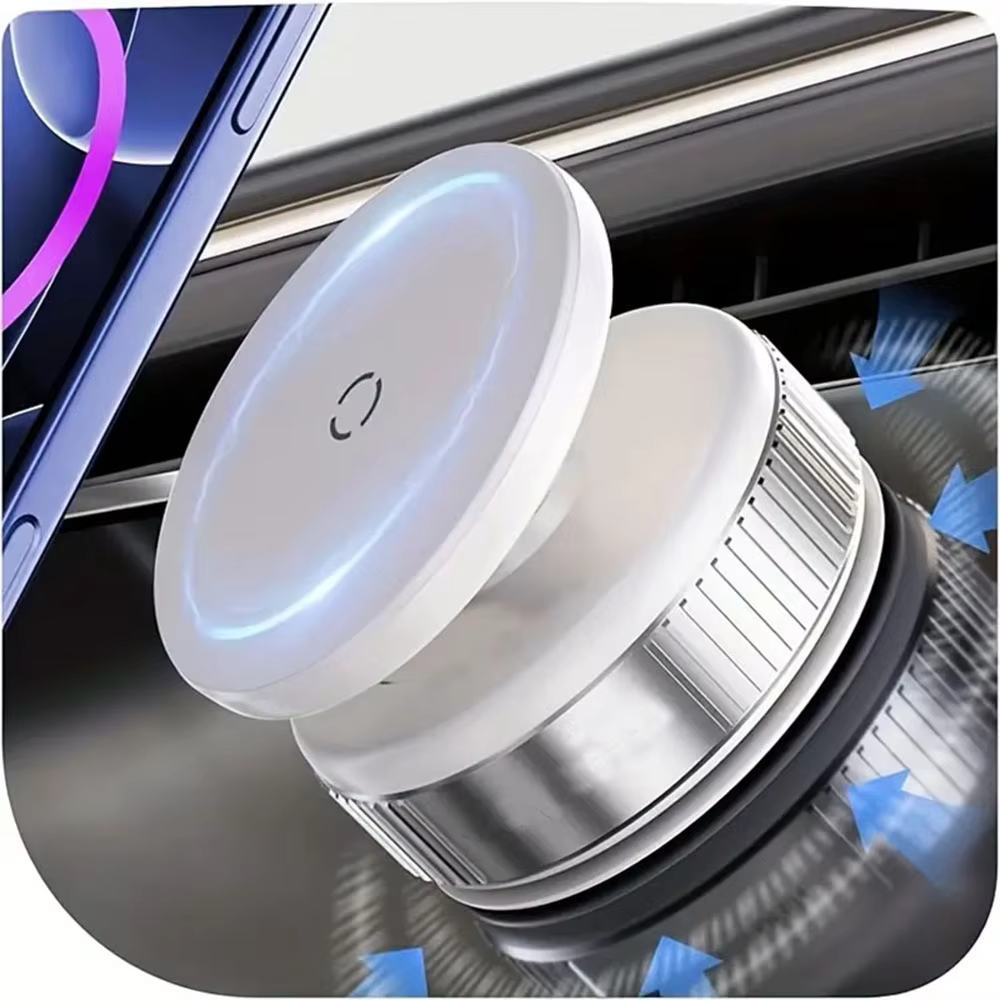 Vacuum Magnetic Car Phone Mount with 360° Rotation