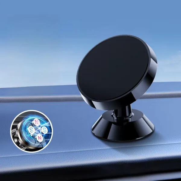 Metal Magnetic Car Phone Holder with 360° Rotation