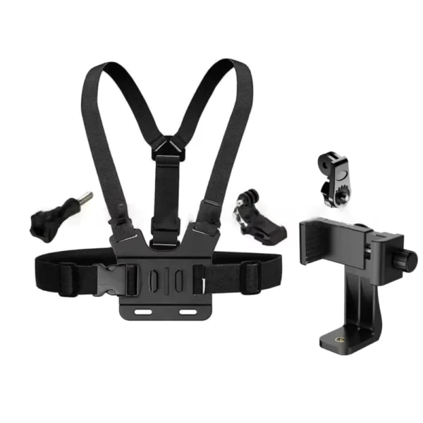 Adjustable Phone Clip Holder with Elastic Chest Strap